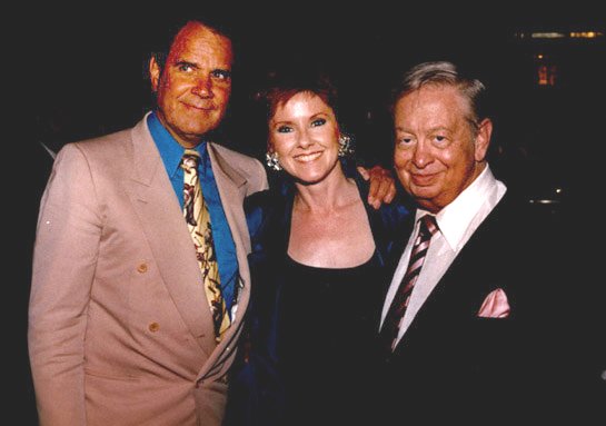 Lisa Donovan with Rich Little and Mel Torme